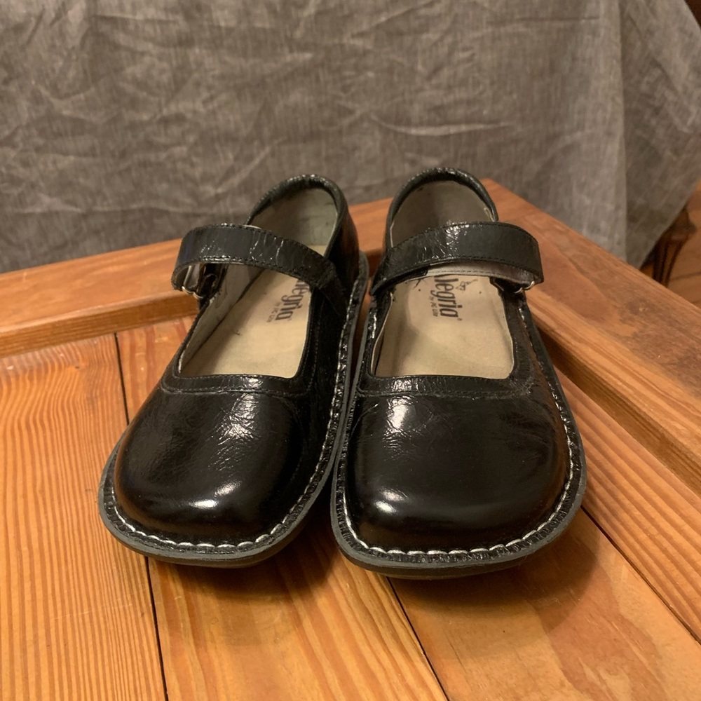 Algeria Patent Black Leather Mary Jane EU 37